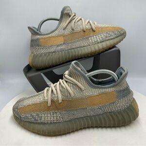 Womens Adidas Yeezy Boost 350 V2 Low Israfil Grey Brown Comfot Shoes US 5